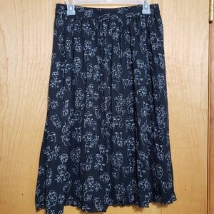 A New Day black and white face print midi skirt.
